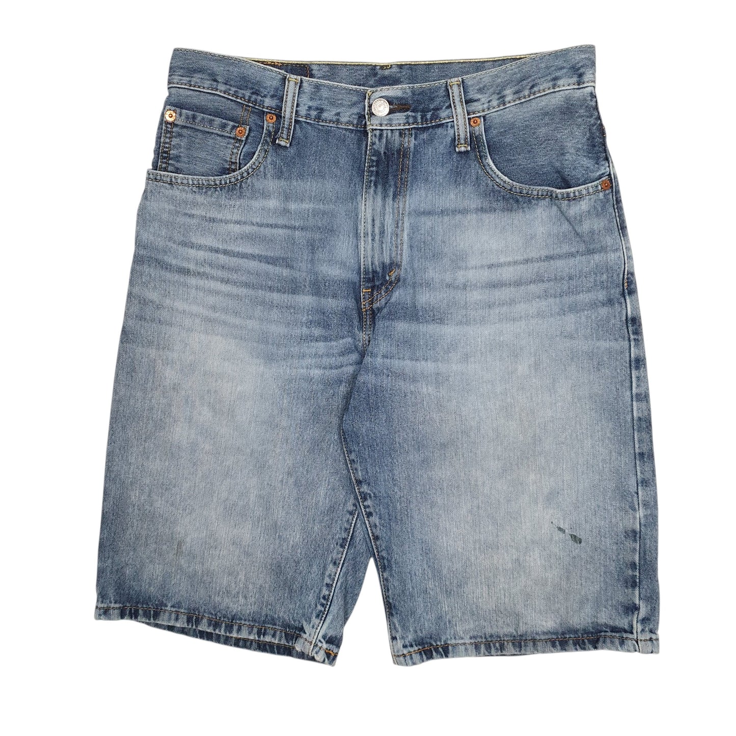 Mens Blue Levis 569 Denim Shorts