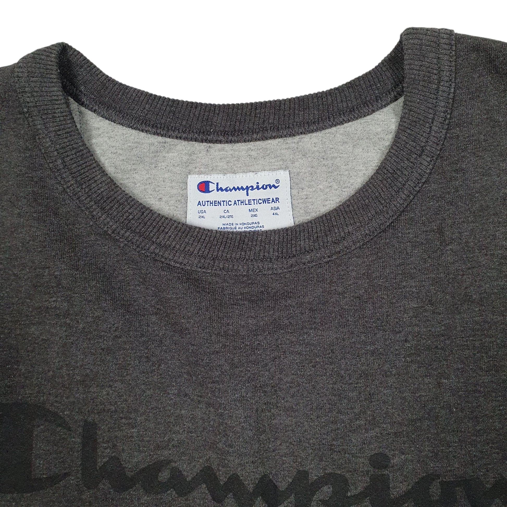 Mens Grey Champion  Crewneck Jumper