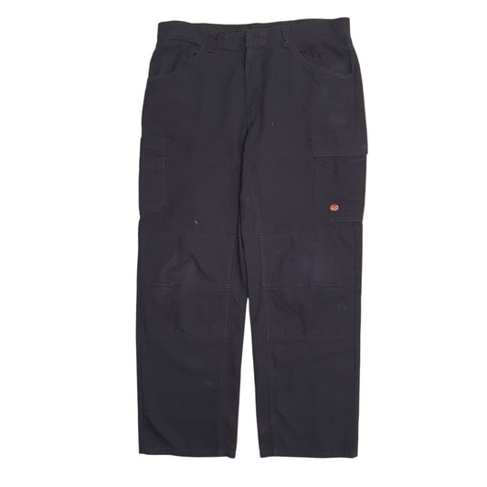 Mens Black Red Kap  Cargo Trousers