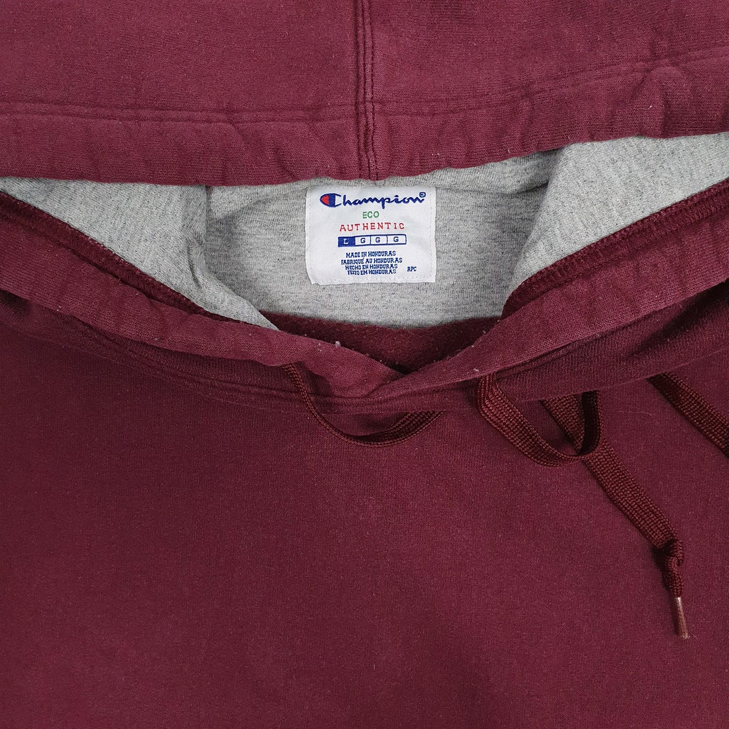 Mens Burgundy Champion  Hoodie Jumper