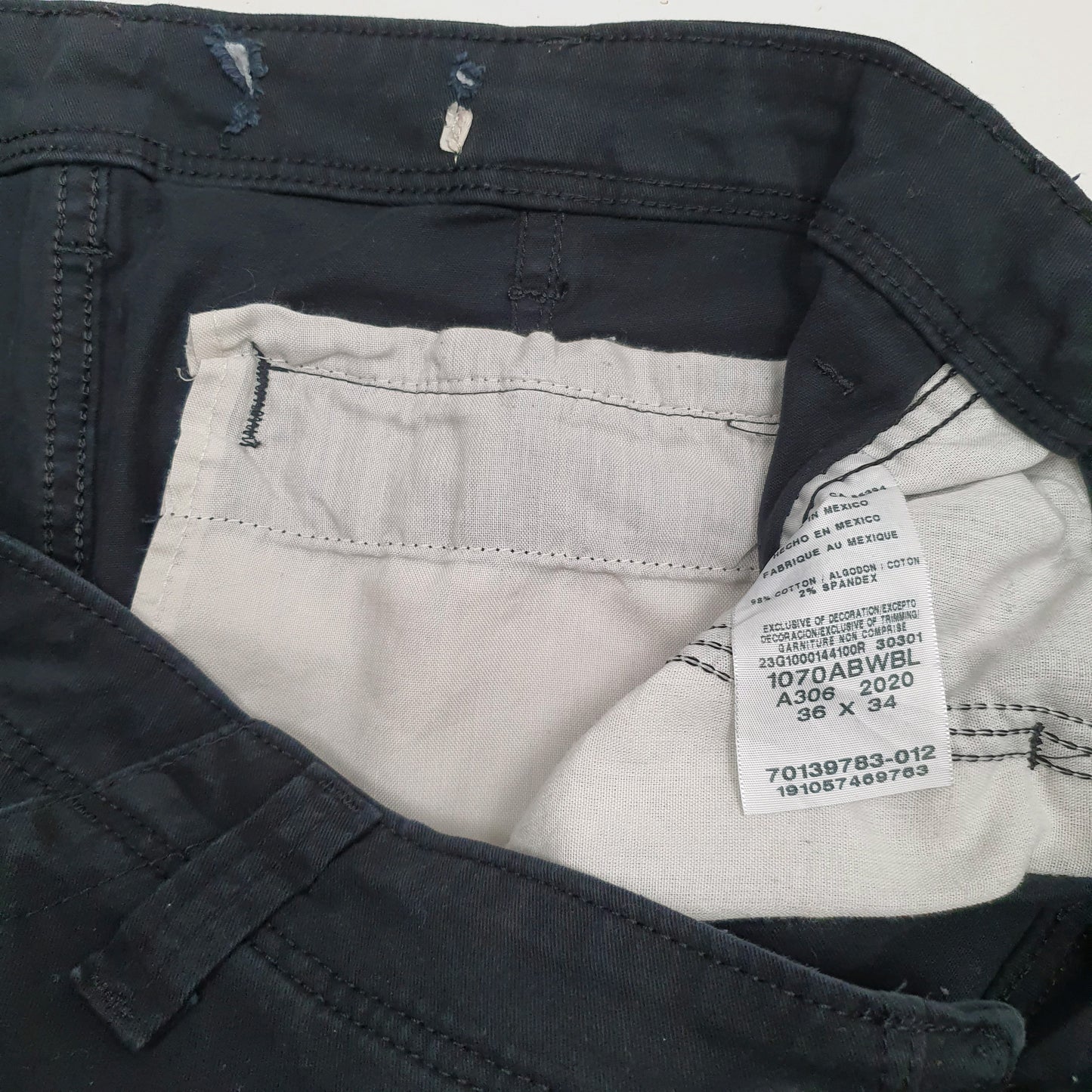 Mens Black Wrangler   Trousers