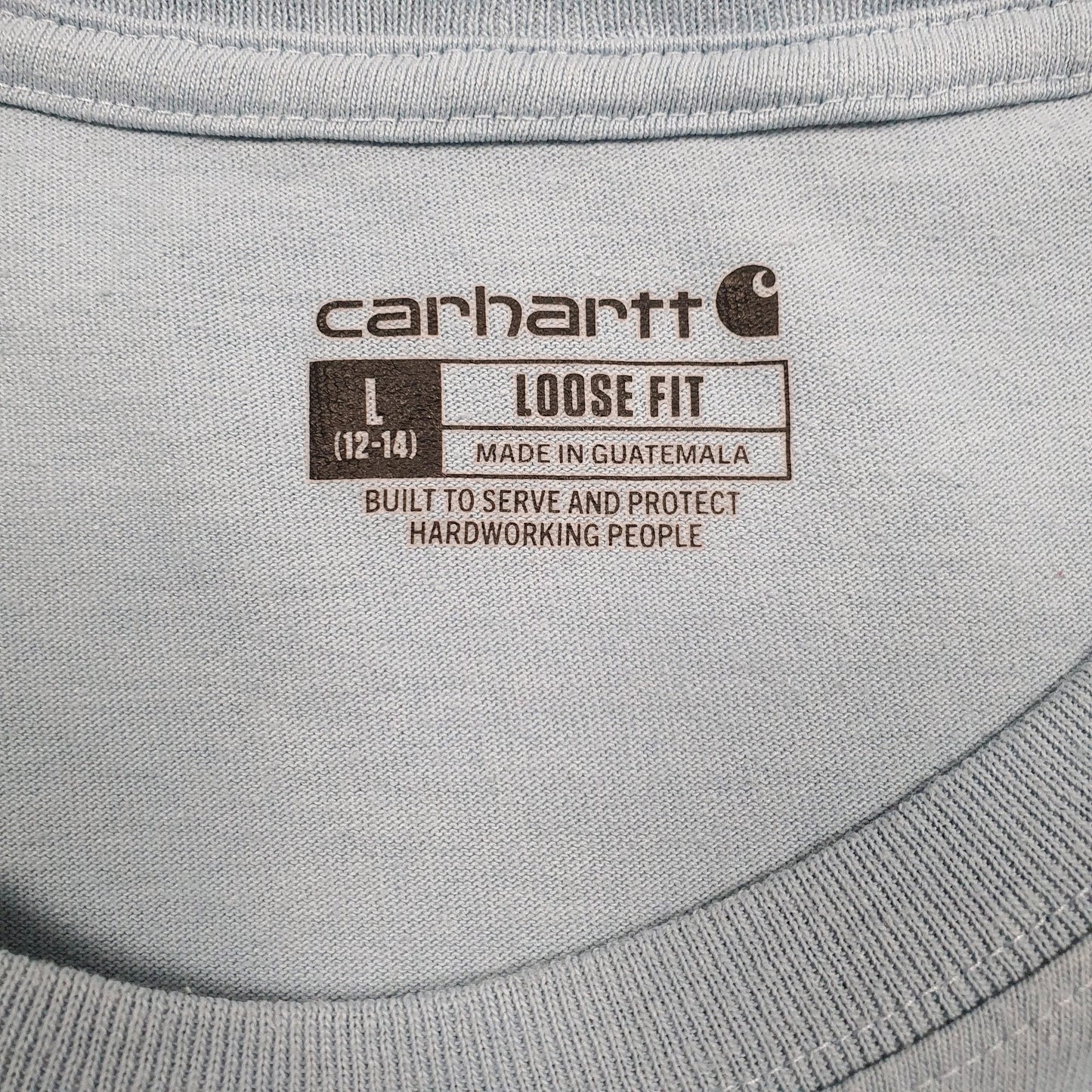 Womens Blue Carhartt   T Shirt