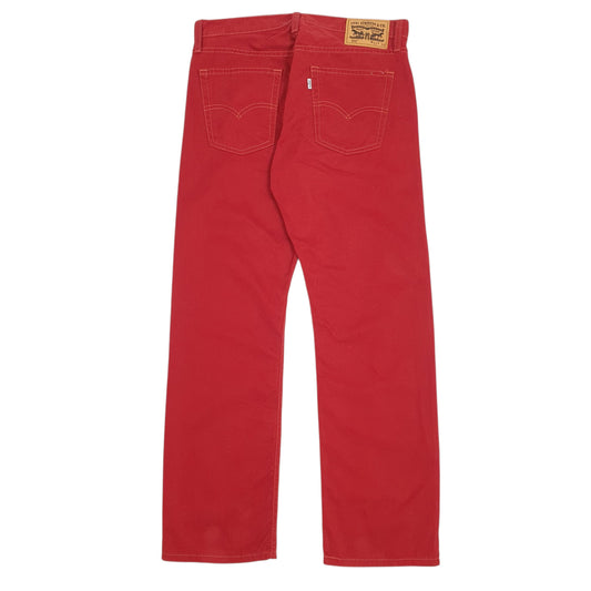 Mens Red Levis   Trousers