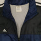 Mens Navy Adidas Track Crewneck Coat