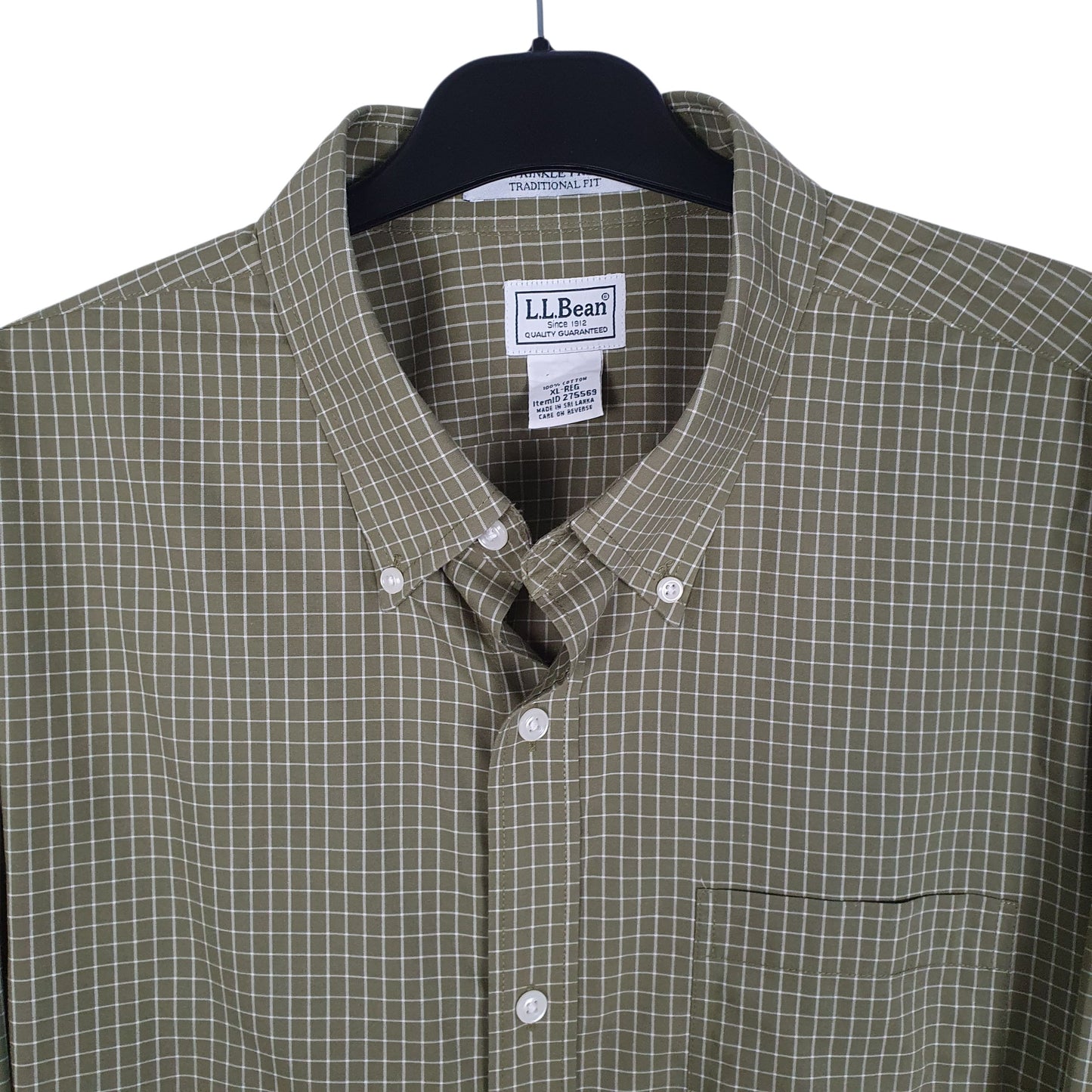 Mens Green L.L.Bean   Shirt