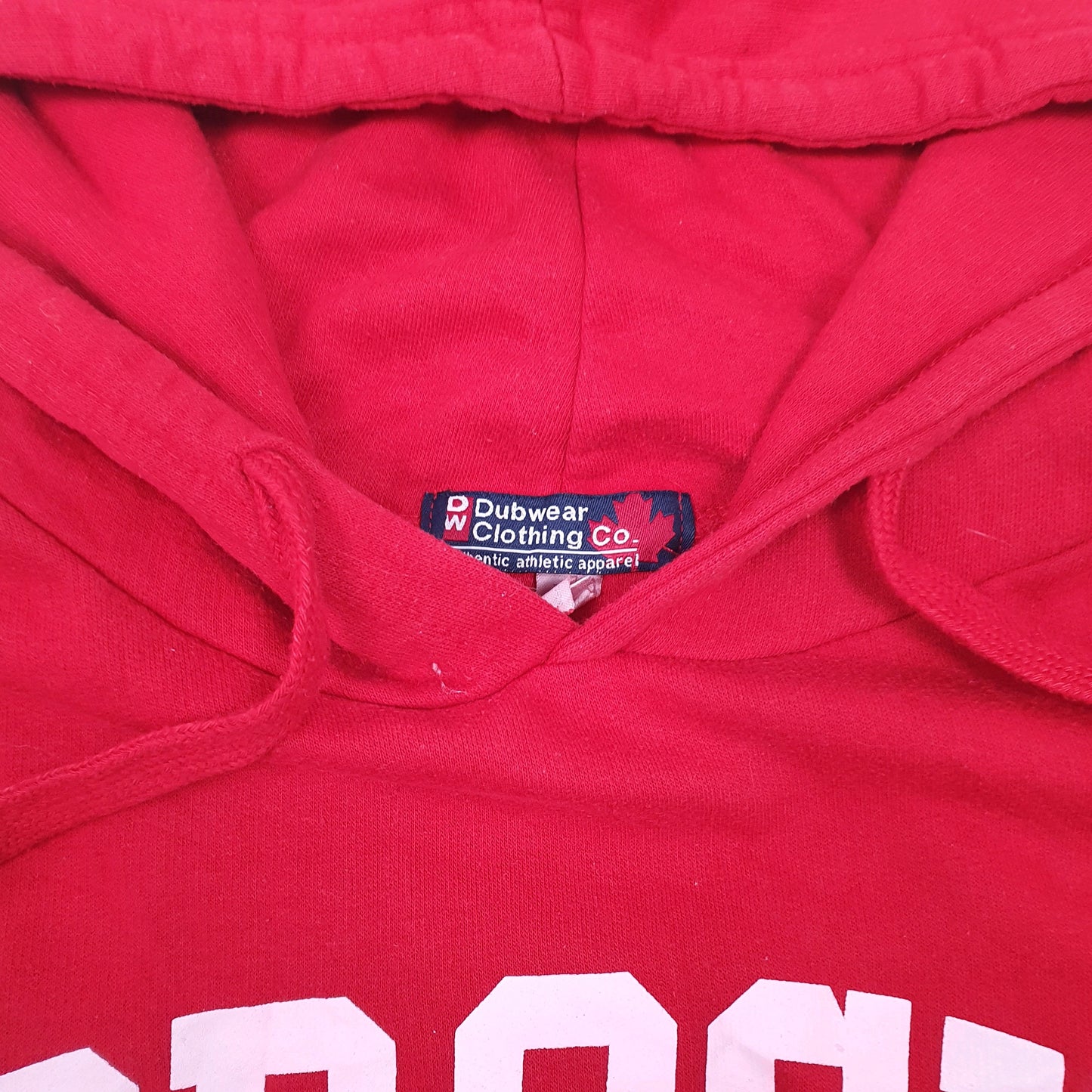 Mens Red Dubwear Clothing Brock University Hoodie Jumper