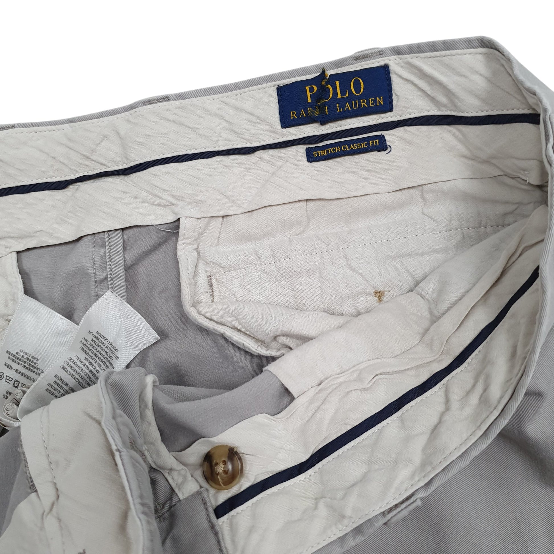 Mens Grey Polo Ralph Lauren Stretch Classic Crewneck Trousers