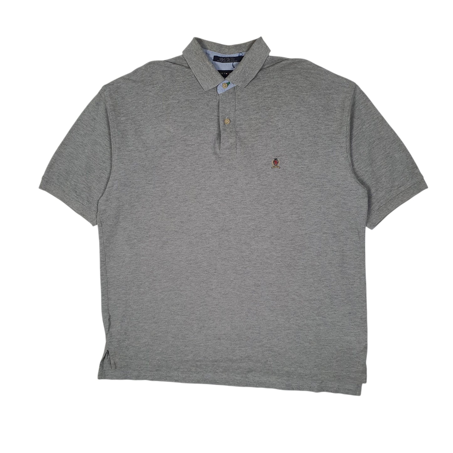 Mens Grey Tommy Hilfiger  Short Sleeve Polo Shirt