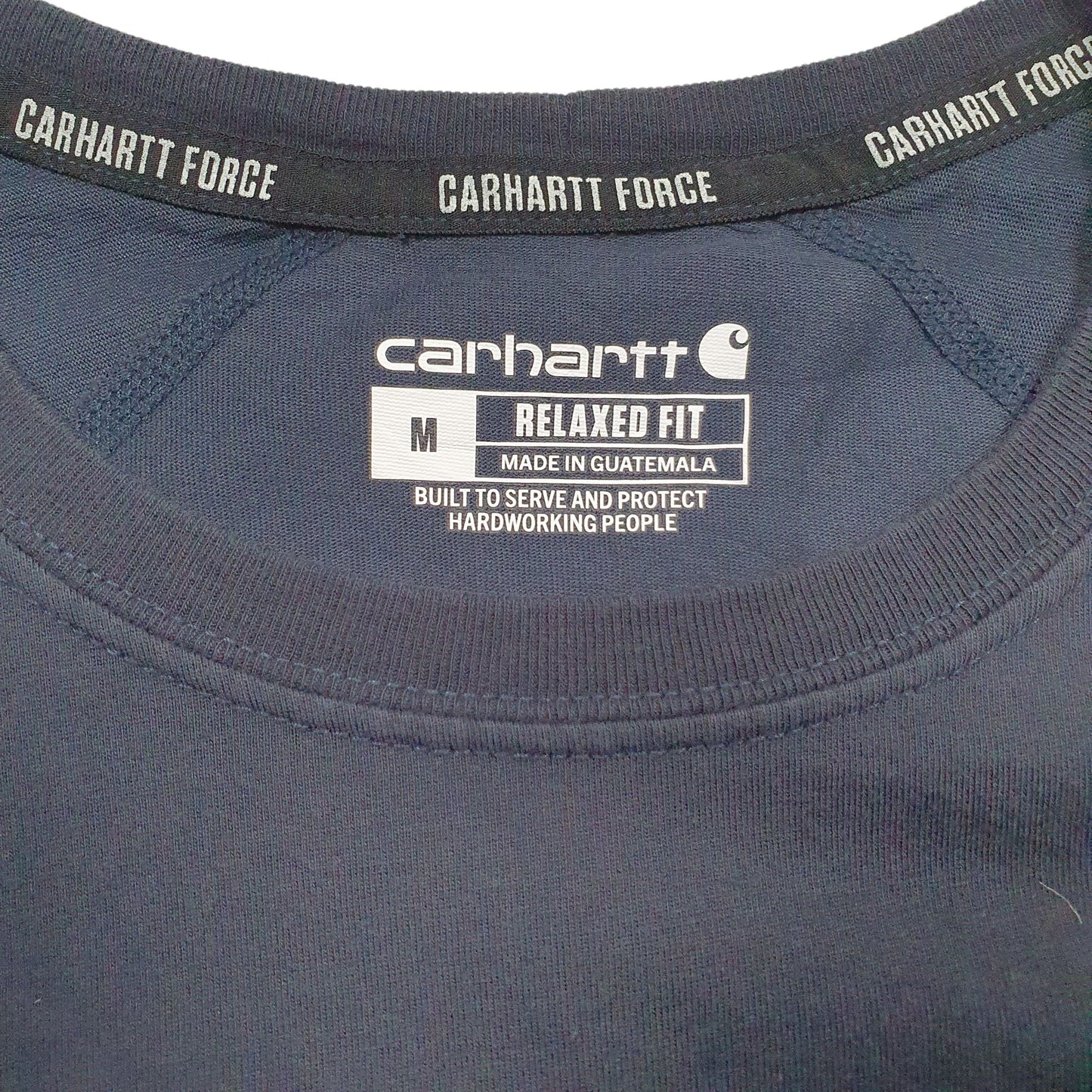 Mens Navy Carhartt   T Shirt