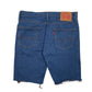 Mens Blue Levis 511 Cutoff Hoodie Shorts