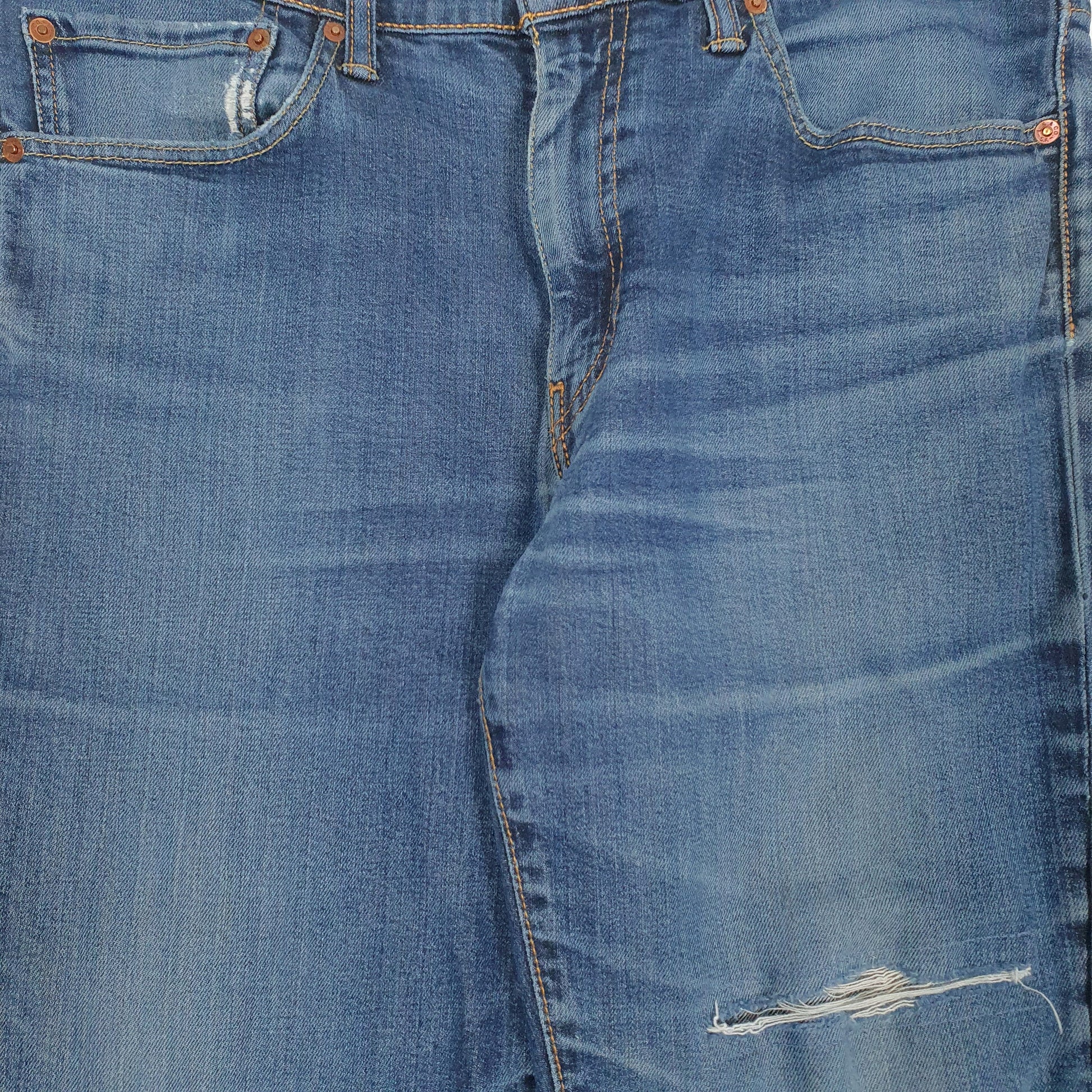 Mens Blue Levis Distressed  Jeans