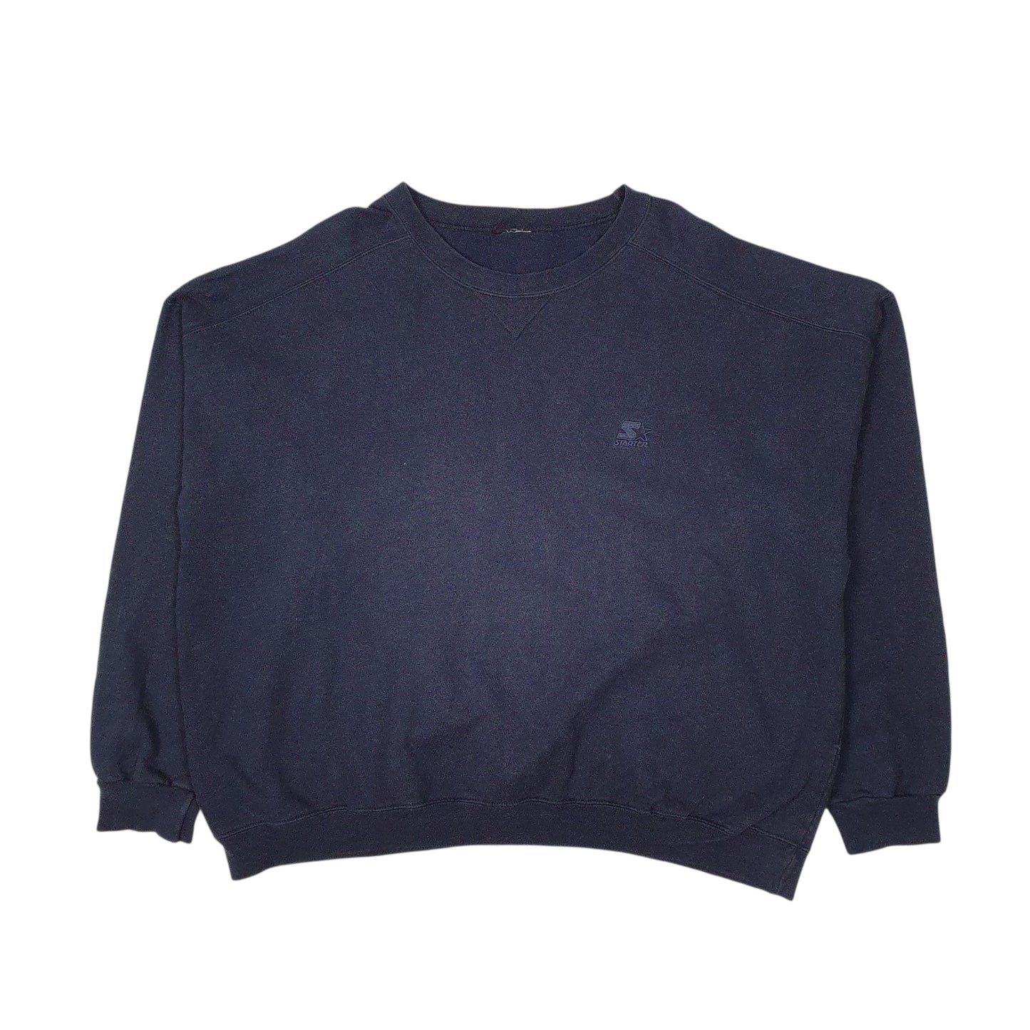 Mens Navy Starter  Crewneck Jumper