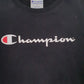 Mens Black Champion Spellout Crewneck Jumper