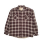 Mens Brown Wrangler Plaid Sherpa Lined  Coat