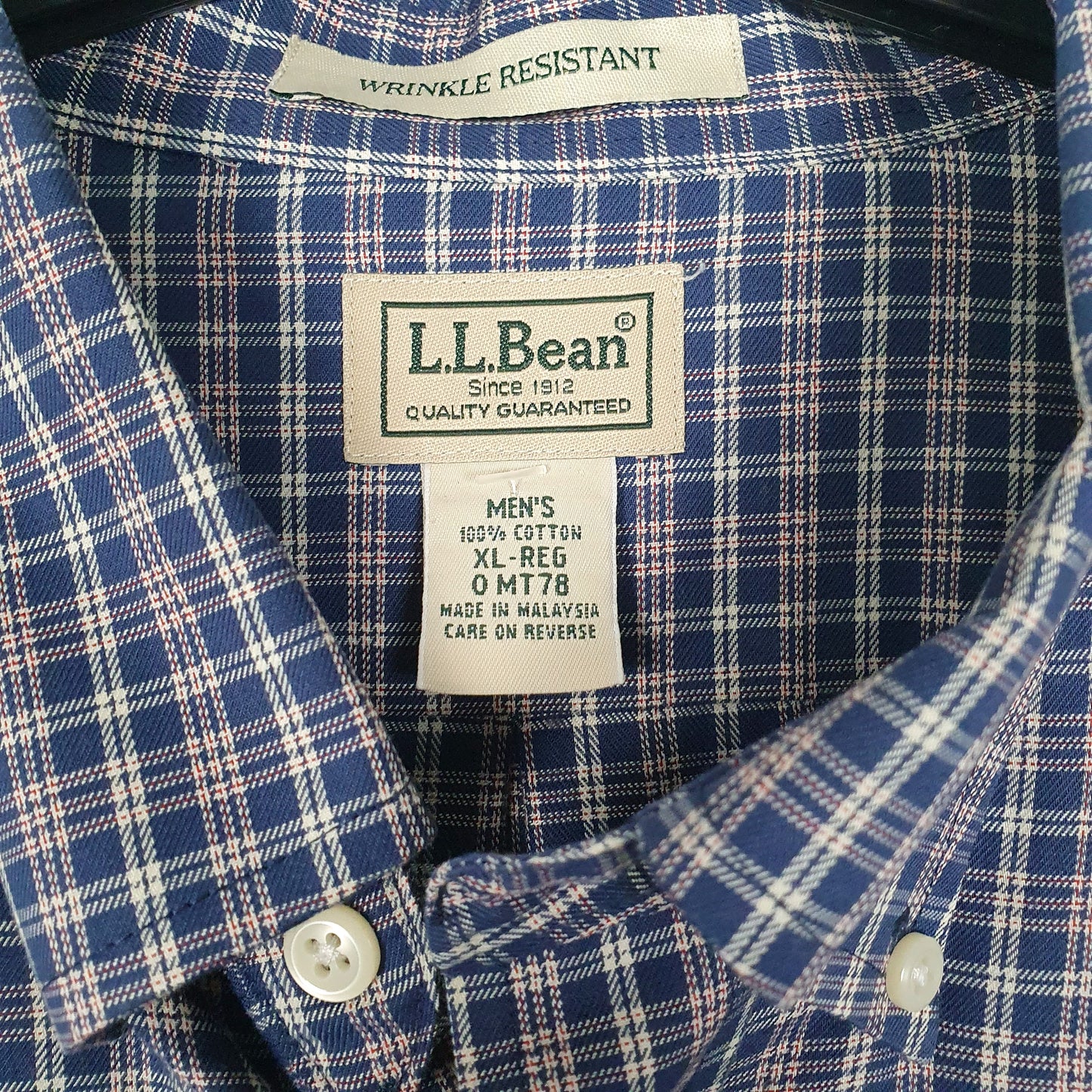 Mens Navy L.L.Bean   Shirt