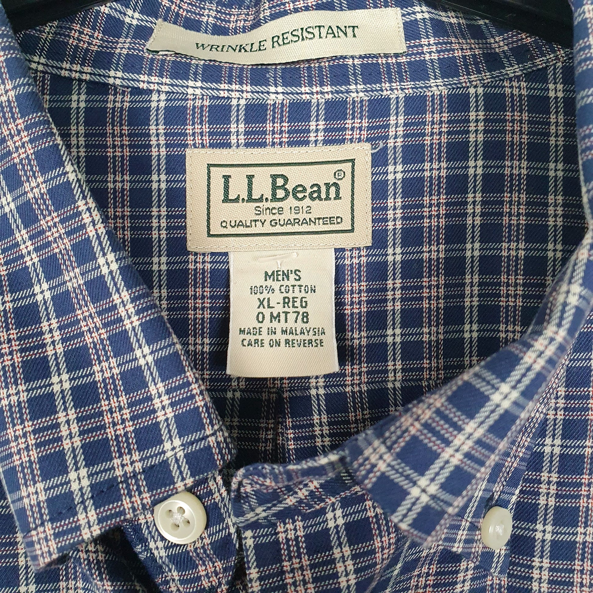 Mens Navy L.L.Bean   Shirt