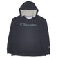 Mens Black Champion Spellout Hoodie Jumper