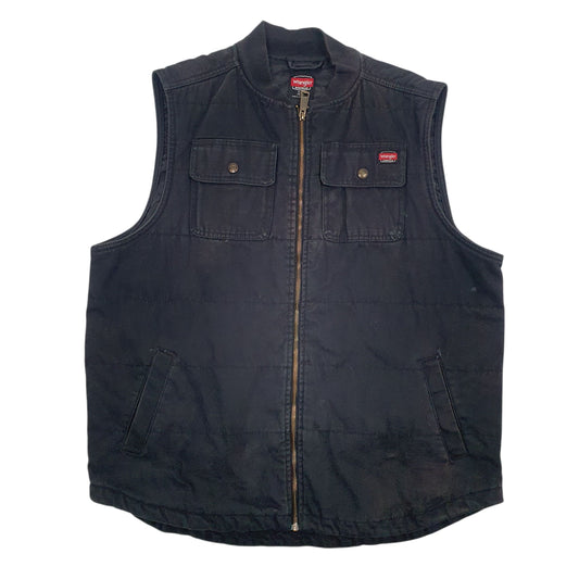 Mens Black Wrangler Workwear  Coat