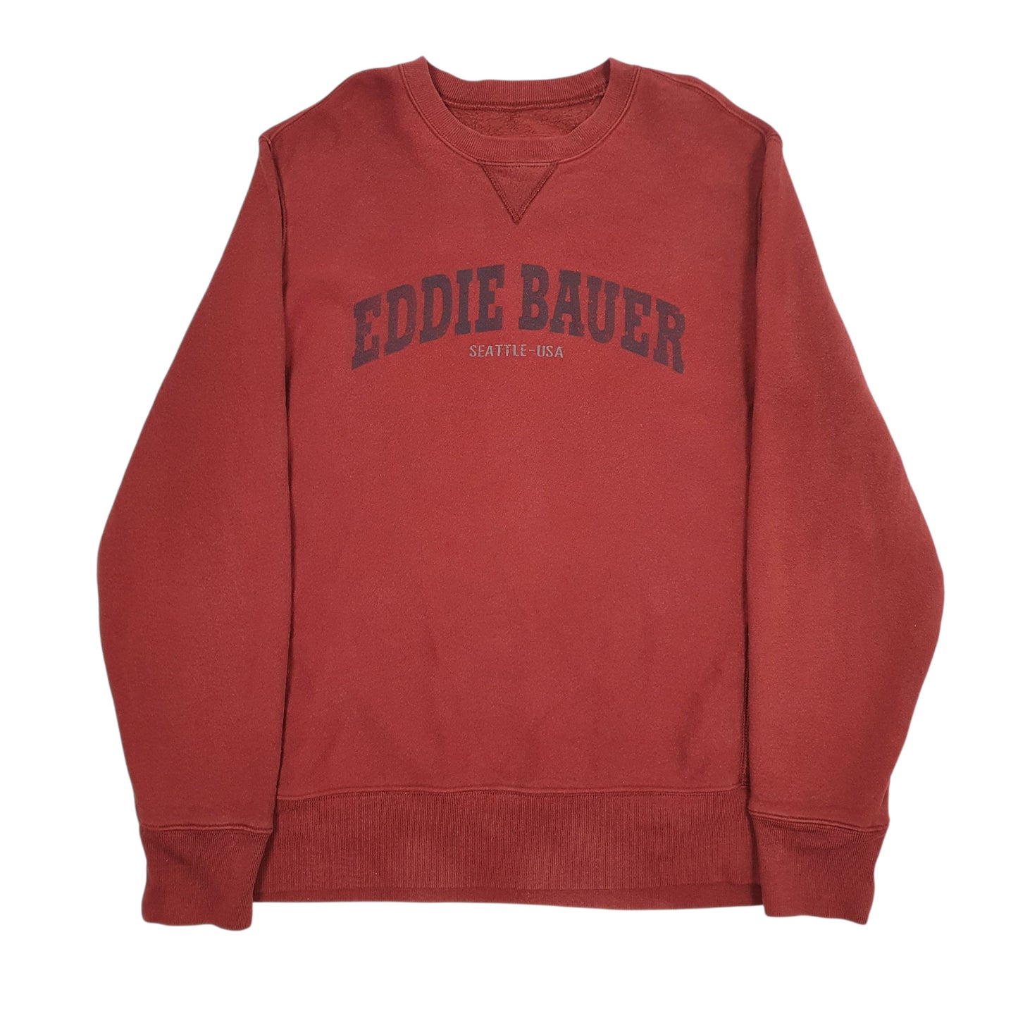 Mens Red Eddie Bauer  Crewneck Jumper