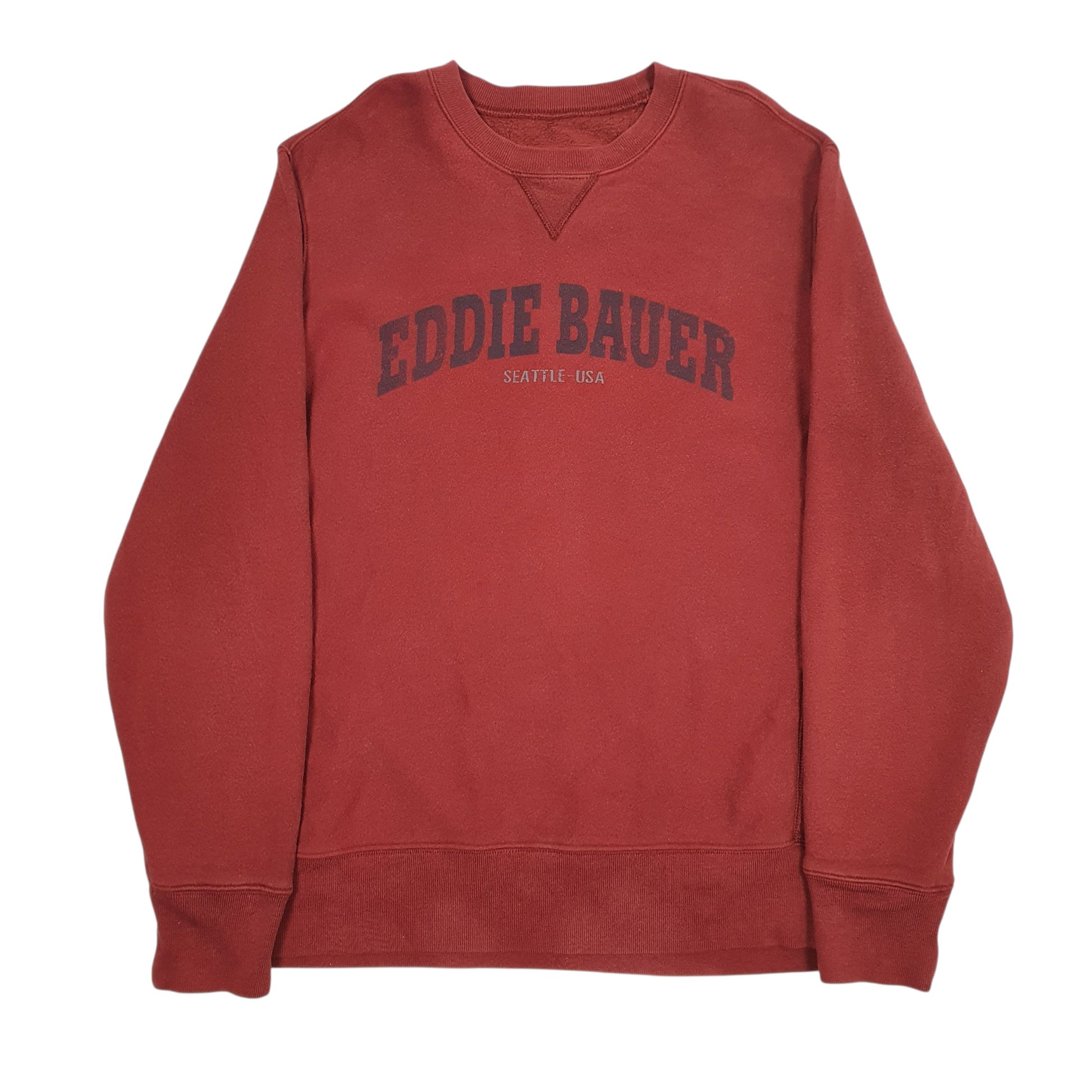 Mens Red Eddie Bauer  Crewneck Jumper