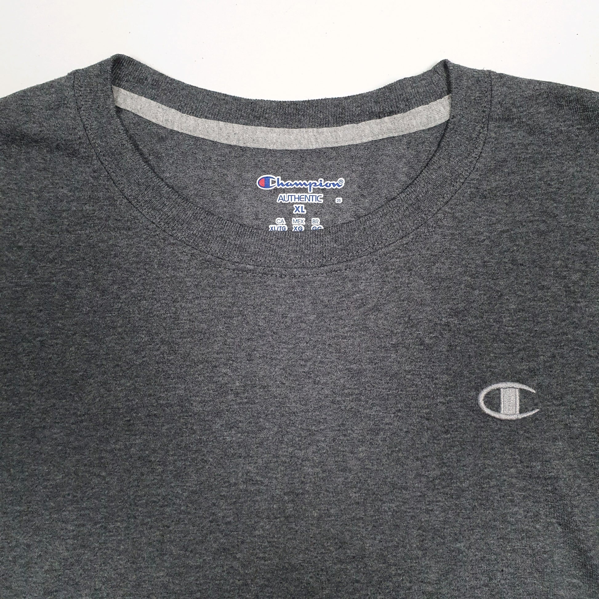 Mens Grey Champion   T Shirt
