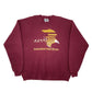 Mens Burgundy Lee Vintage US Post Made In USA Crewneck Jumper