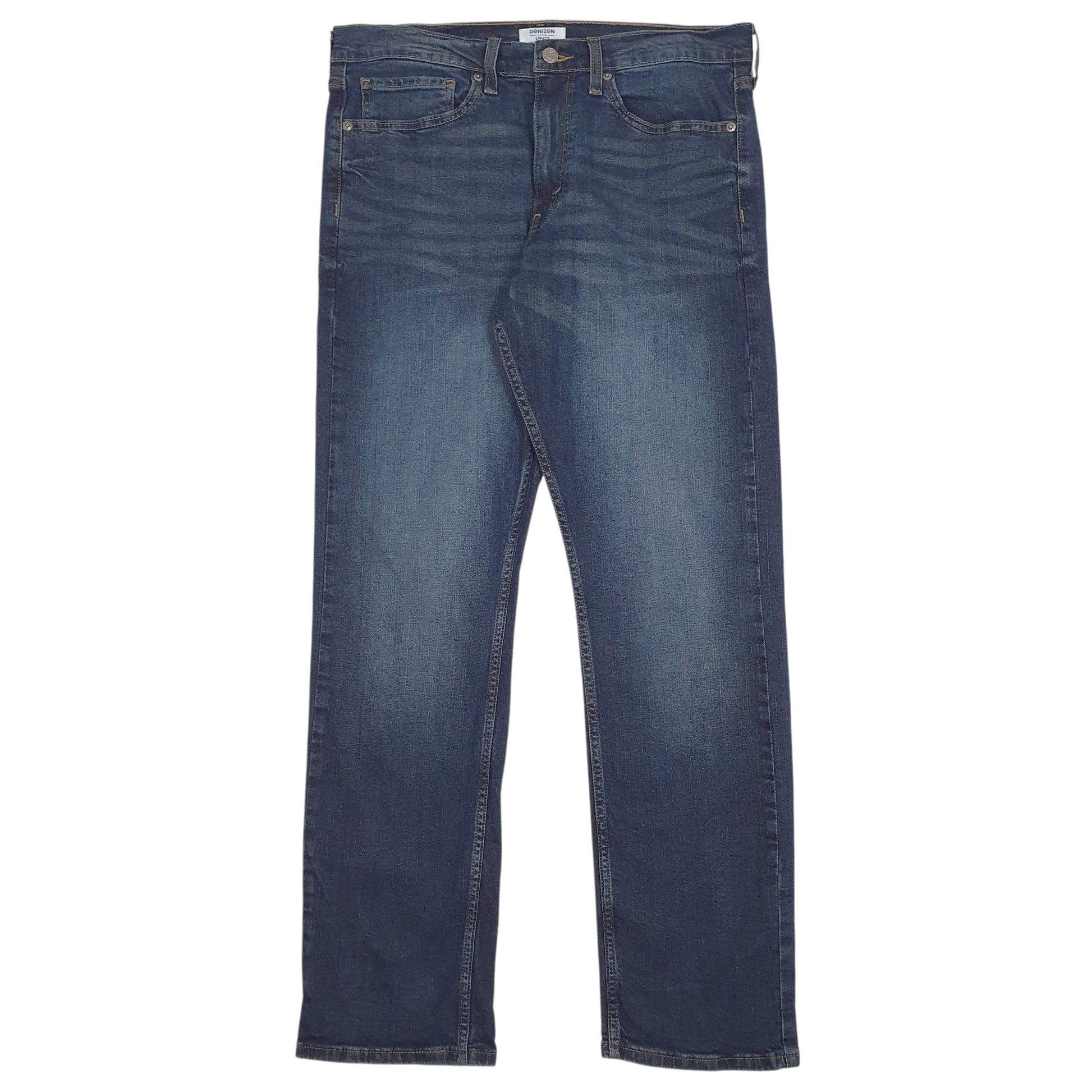 Mens Blue Levis Straight Denizen JeansW34 L32