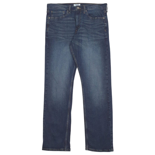 Mens Blue Levis Straight Denizen JeansW34 L32