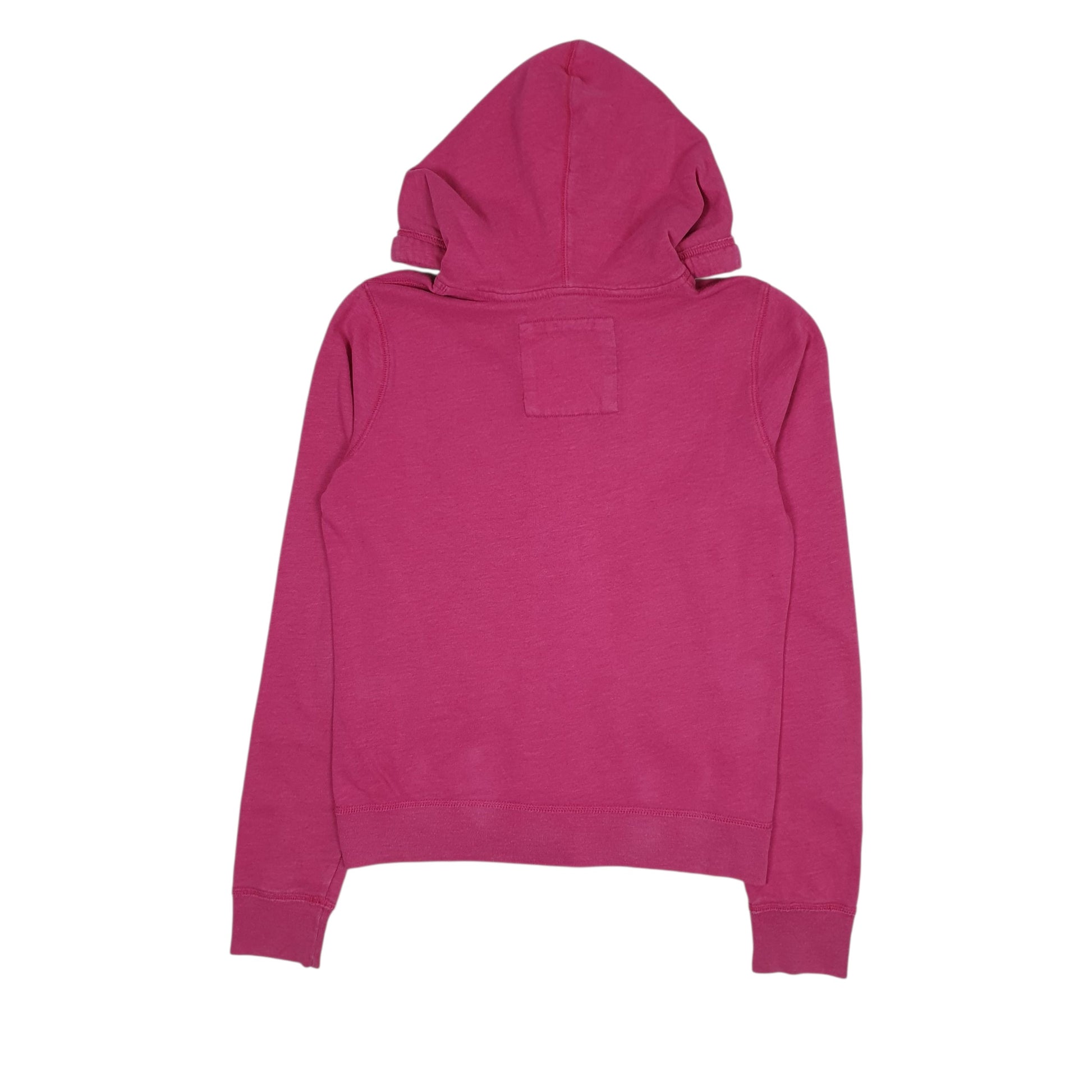 Mens Pink Hollister Hoodie Full Zip Jumper