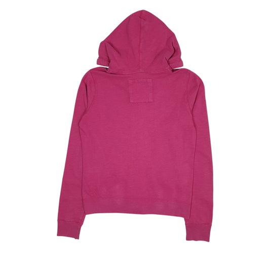 Mens Pink Hollister Hoodie Full Zip Jumper