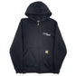 Mens Grey Carhartt Loose Fit Full Zip Jumper
