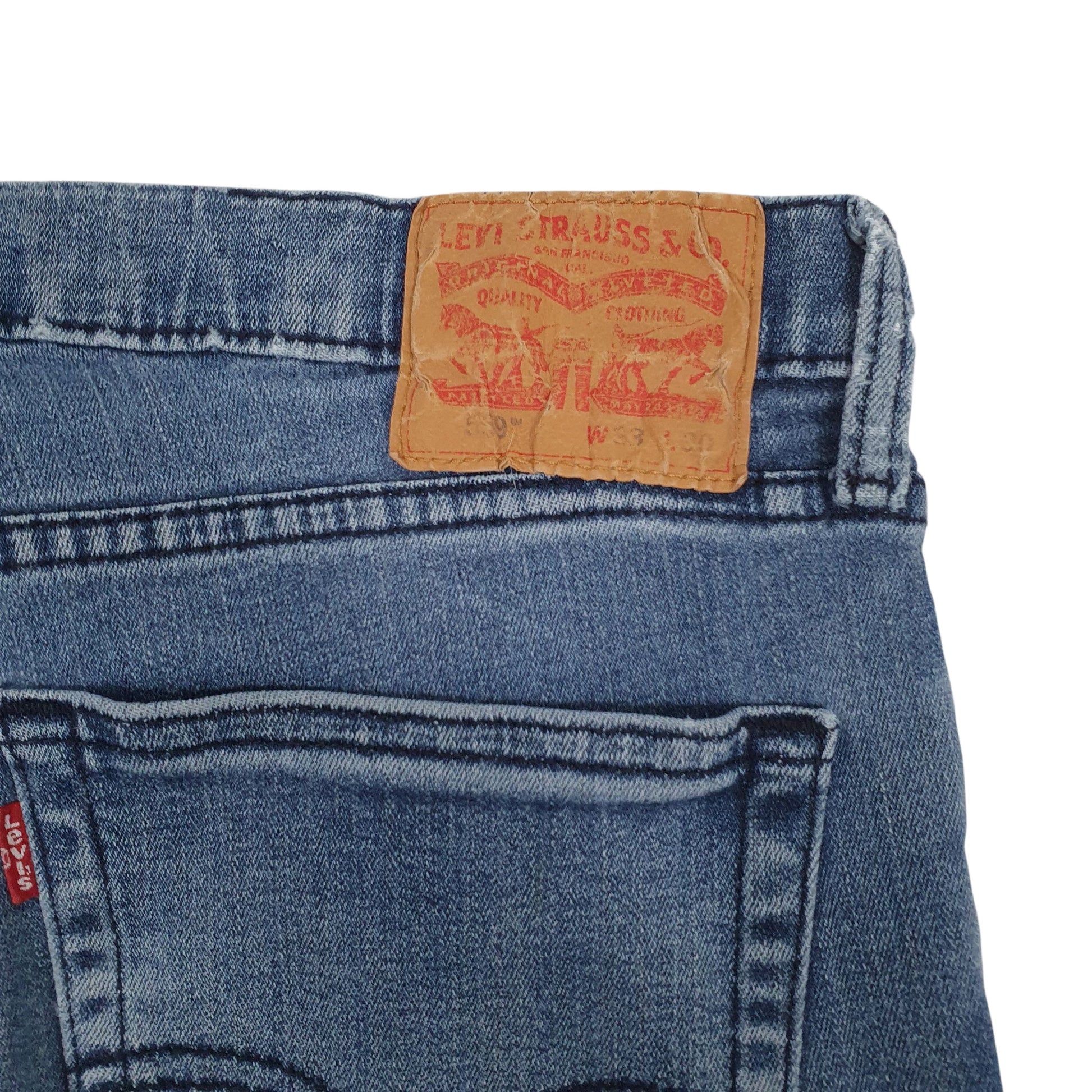 Mens Blue Levis Distressed  Jeans