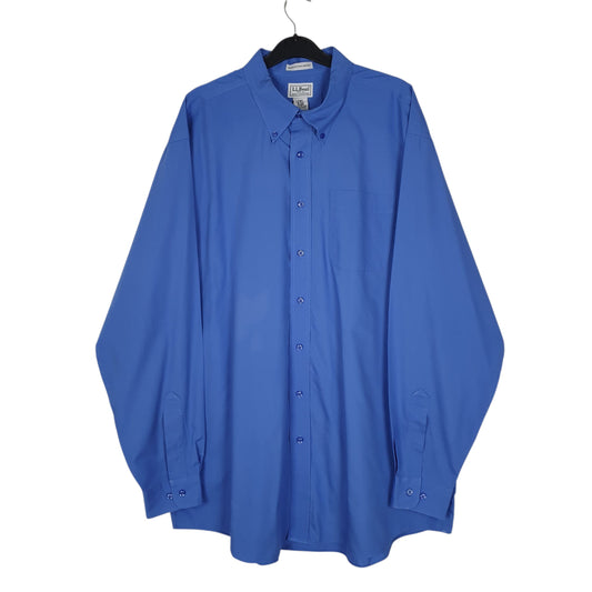 Mens Blue L.L.Bean  Long Sleeve Shirt