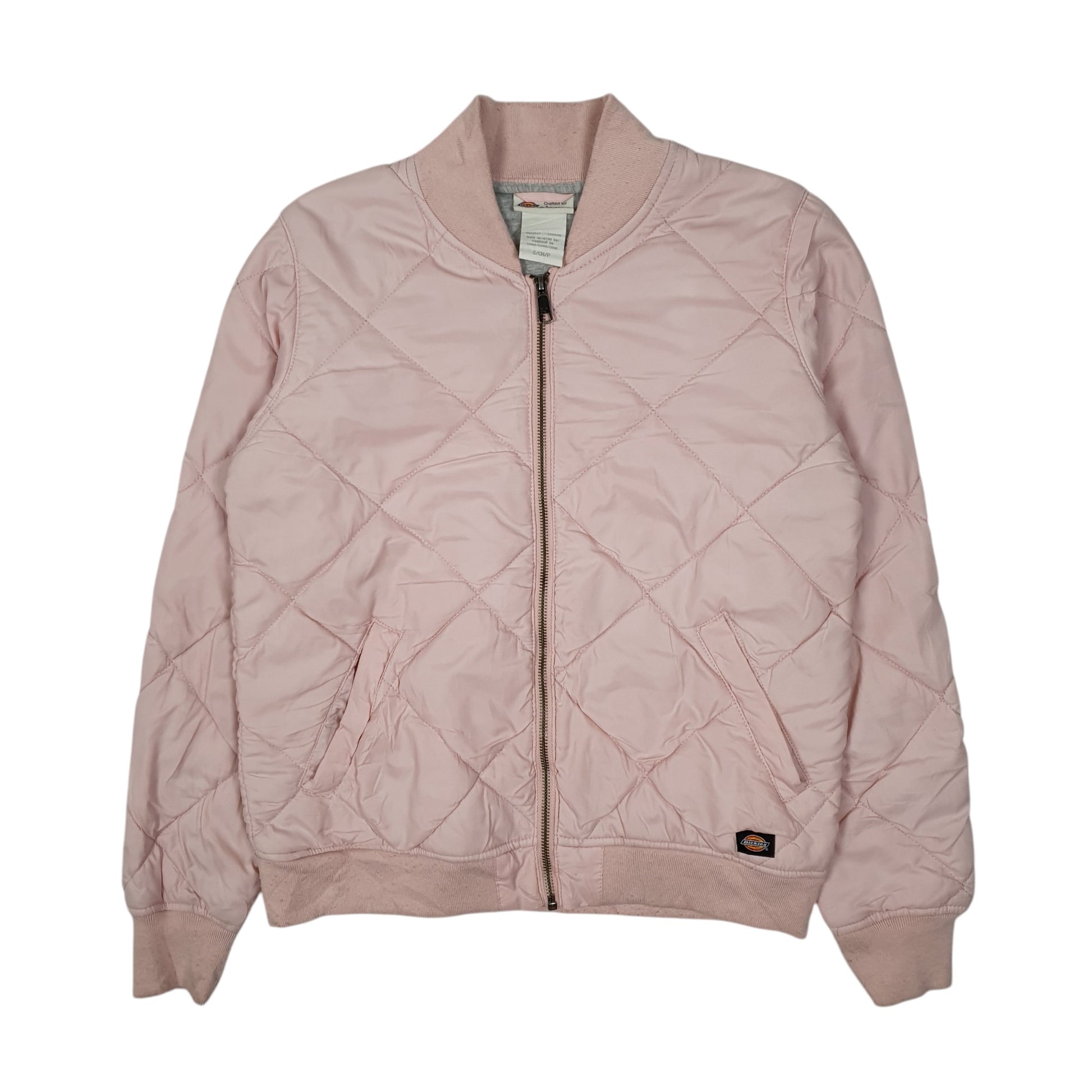 Womens Pink Dickies  Crewneck Coat