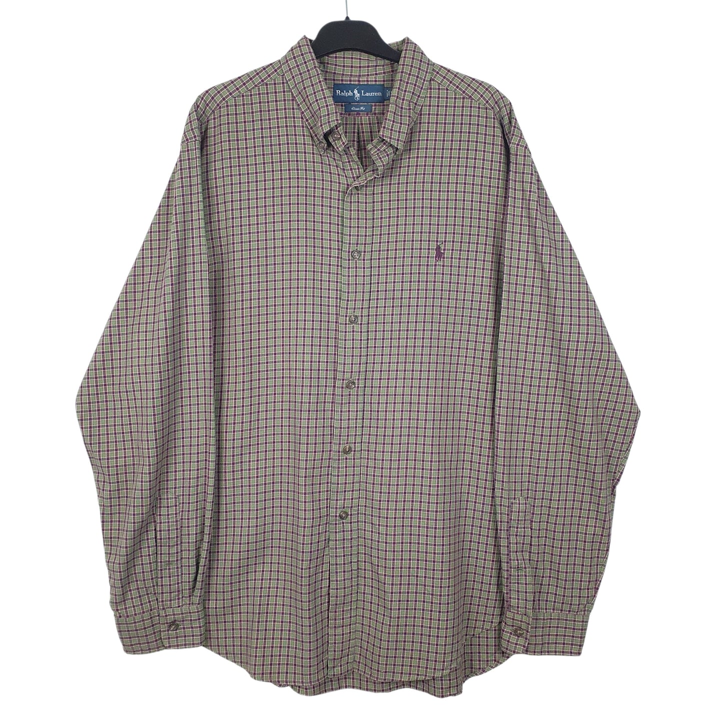Mens Green Ralph Lauren  Long Sleeve Shirt