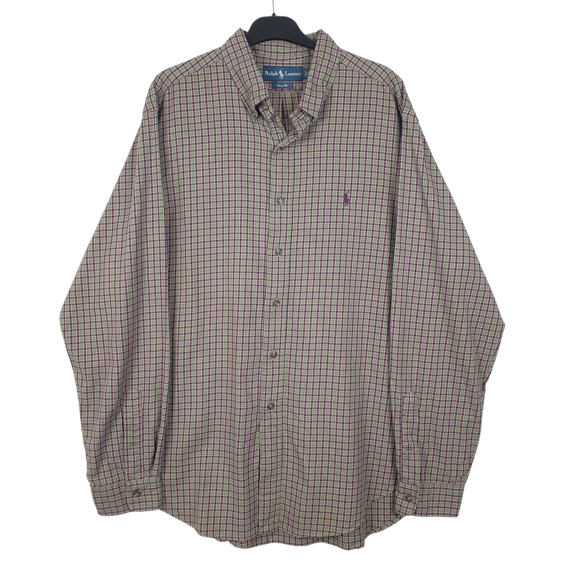 Mens Green Ralph Lauren  Long Sleeve Shirt