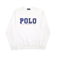 Mens White Polo Ralph Lauren Spellout Crewneck Jumper