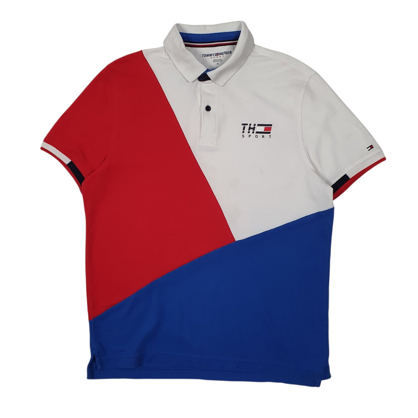 Mens Red Tommy Hilfiger Sport Short Sleeve Polo Shirt