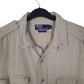 Mens Beige Polo Ralph Lauren Vintage 1990s Military  Shirt