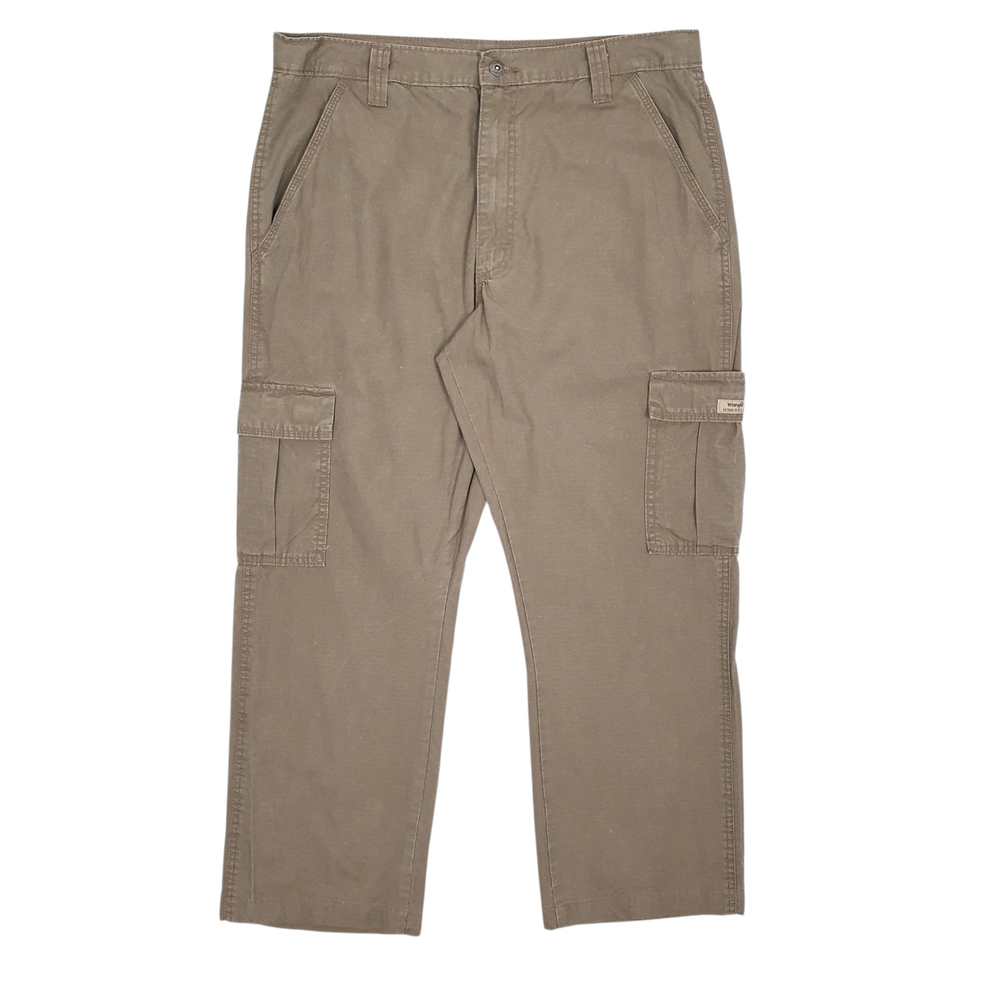 Mens Brown Wrangler  Cargo Trousers