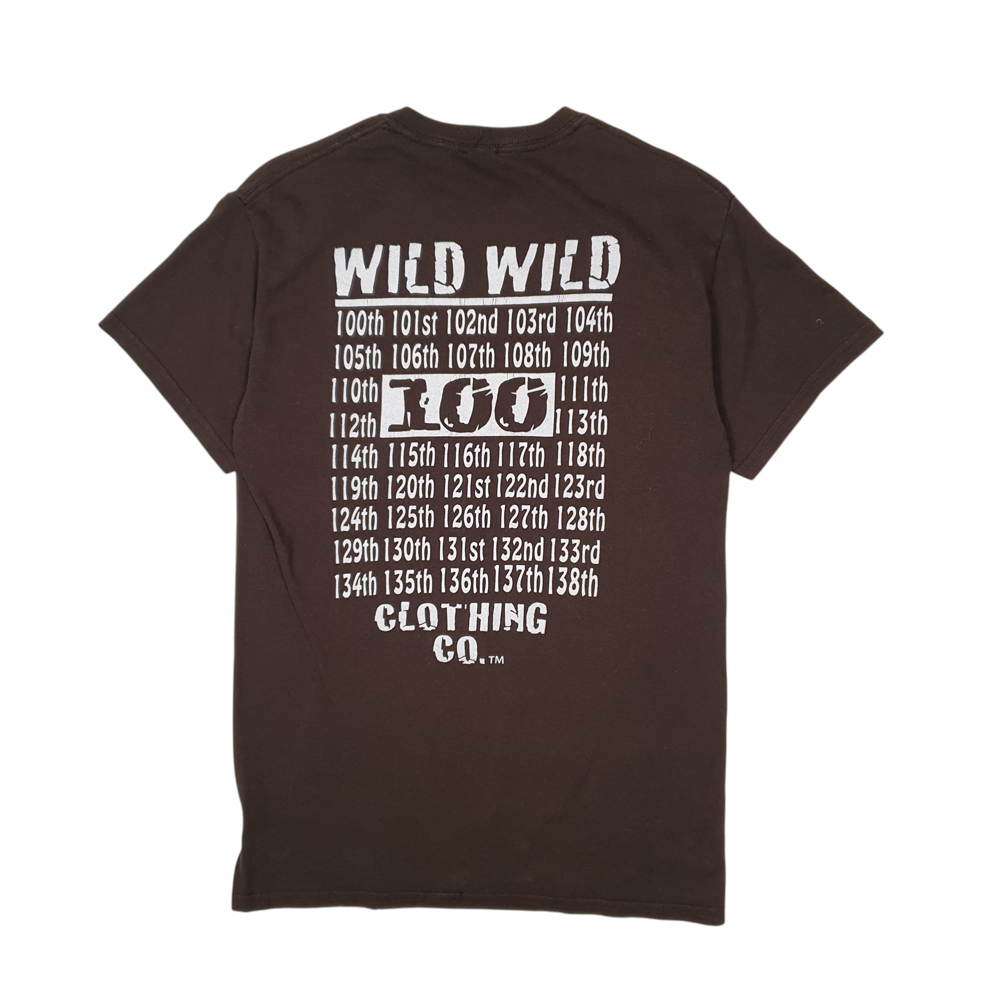 Mens Brown Wild Wild  Hoodie T Shirt