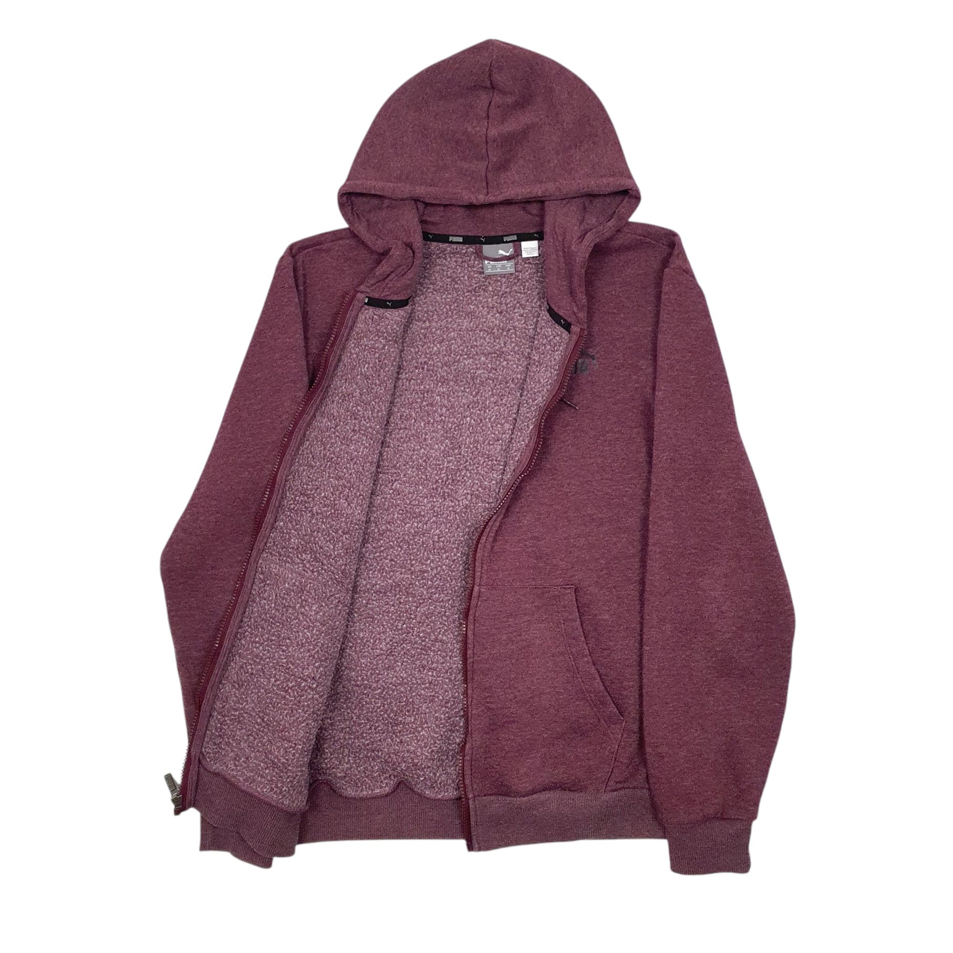 Mens Burgundy Puma  Full Zip Jumper