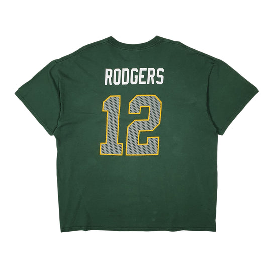 Mens Green NFL Green Bay Packers Rodgers  T Shirt