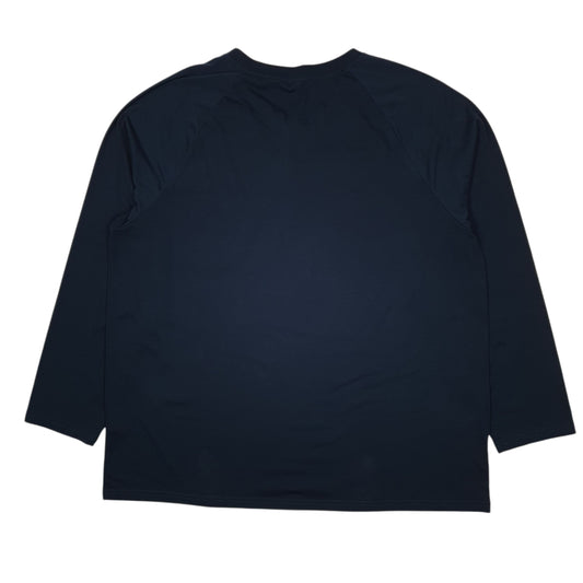 Mens Navy Taohuadao Henley  T Shirt
