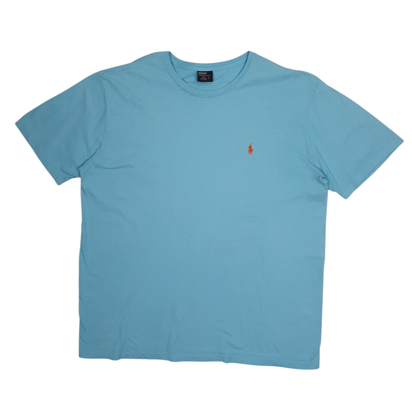 Mens Blue Polo Ralph Lauren Vintage 90s Short Sleeve T Shirt