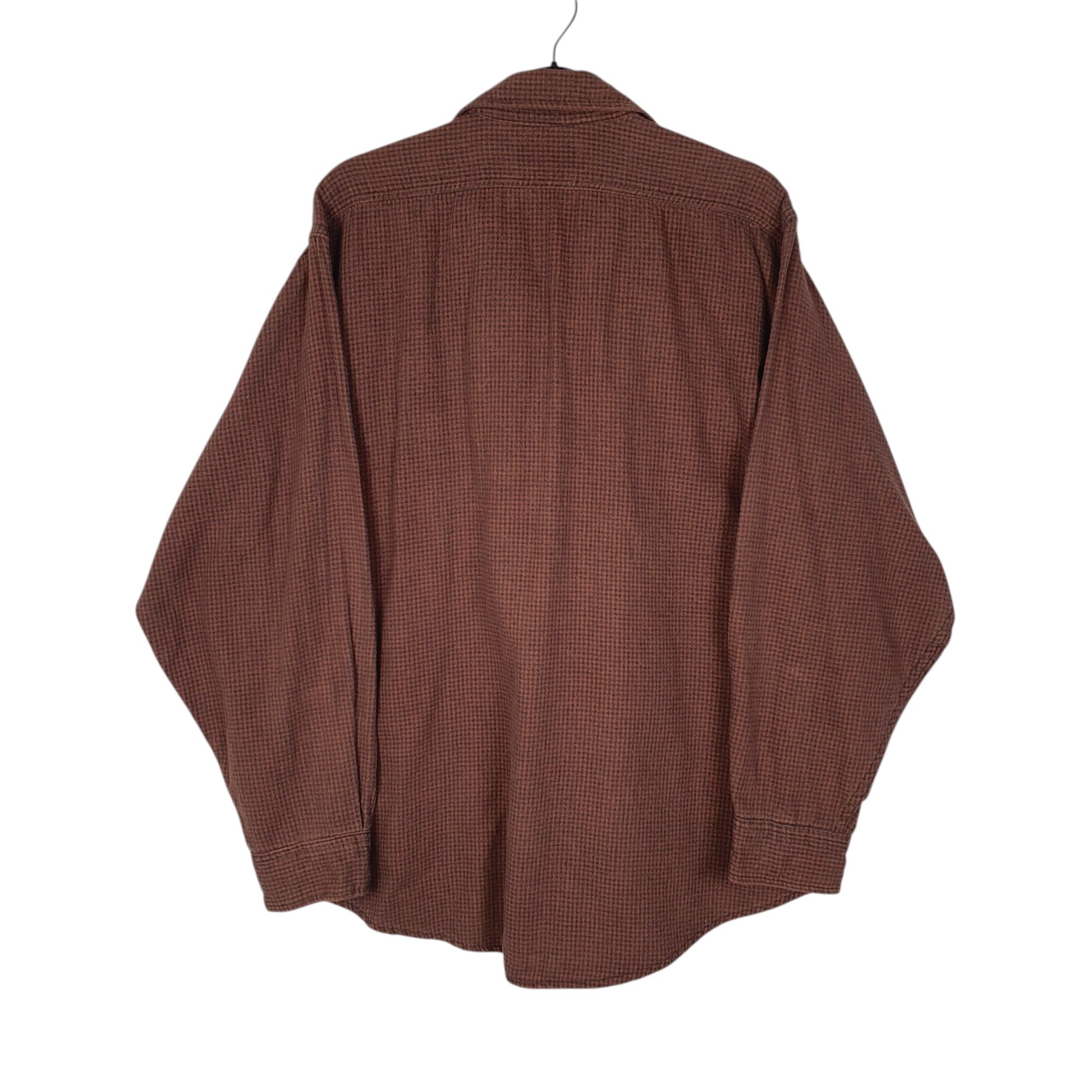 Mens Burgundy L.L.Bean Vintage 90s Made In USA  Shirt