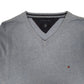 Mens Blue Tommy Hilfiger  V Neck Jumper