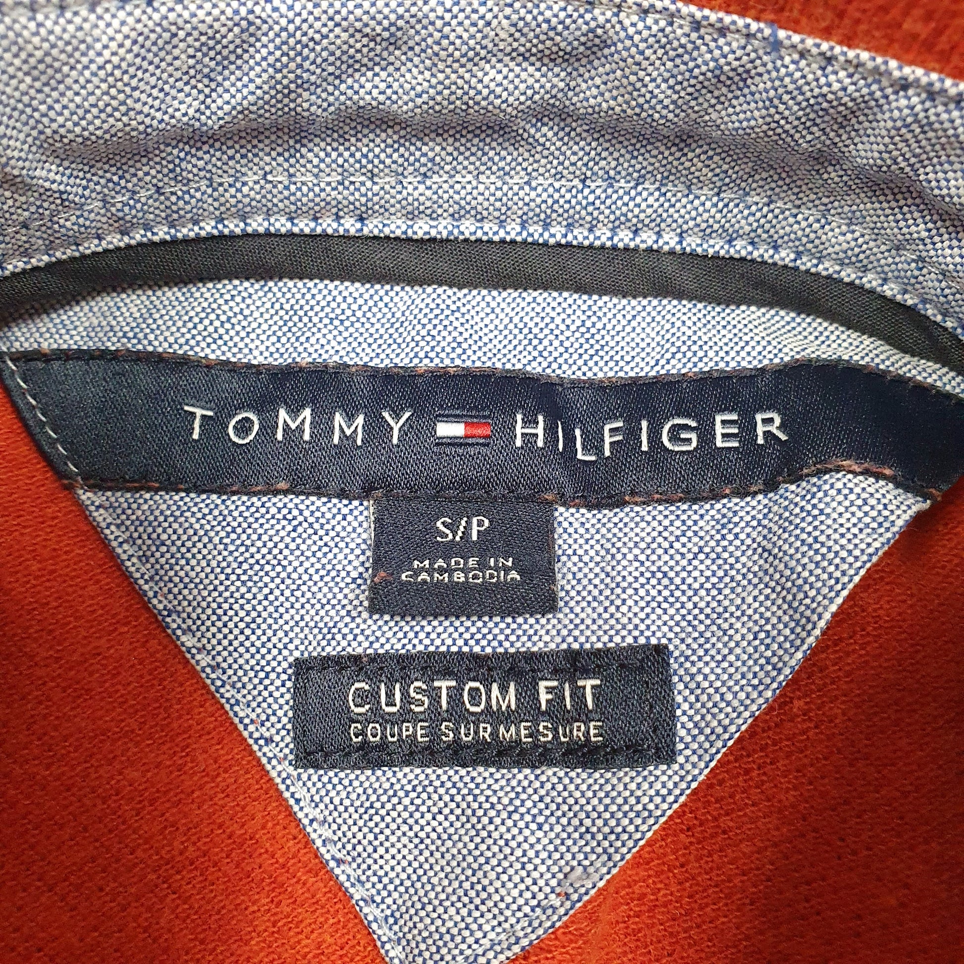 Mens Orange Tommy Hilfiger   Polo Shirt
