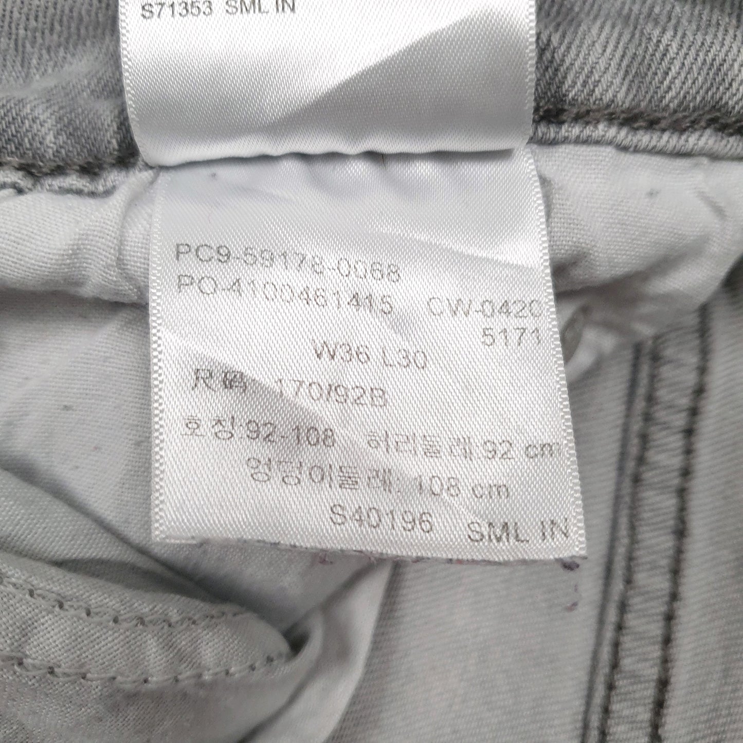 Mens Grey Levis   Jeans