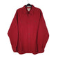 Mens Red L.L.Bean Thick Chamois Long Sleeve Shirt